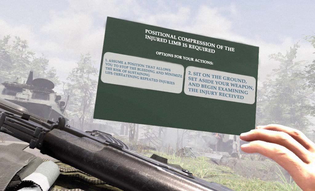Comprehensive first aid educational poster with medical supplies and emergency procedures